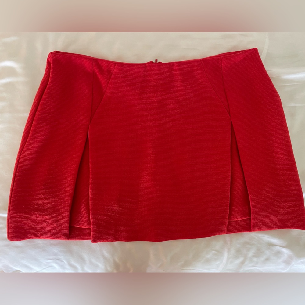 TOPSHOP red mini skirt